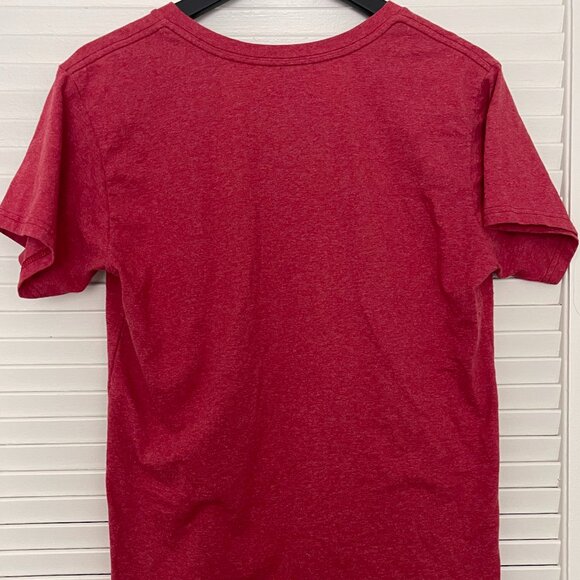 Snow White Evil Queen “Forbidden” V-Neck T-Shirt Red | Glitter Apple Graphic - Picture 4 of 4